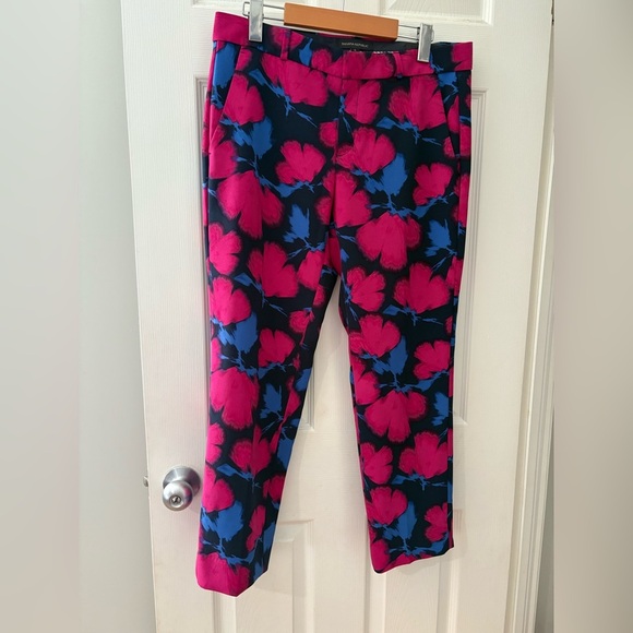 Banana Republic women’s Avery floral pants size 6 sateen slim - Picture 2 of 14